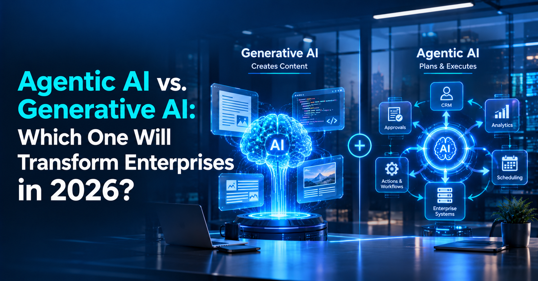 Agentic AI vs. Generative AI: Which One Will Transform Enterprises in 2026?